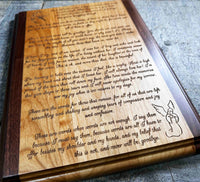 Wooden Plaque - Custom Engraved Memories Made Custom