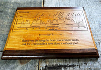 Wooden Plaque - Custom Engraved Memories Made Custom