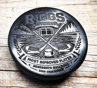 Custom Engraved Hockey Pucks | Personalized Gift for Coaches & Players