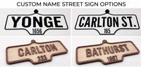 Custom Vintage Street Sign | Laser Cut Personalized Road Sign