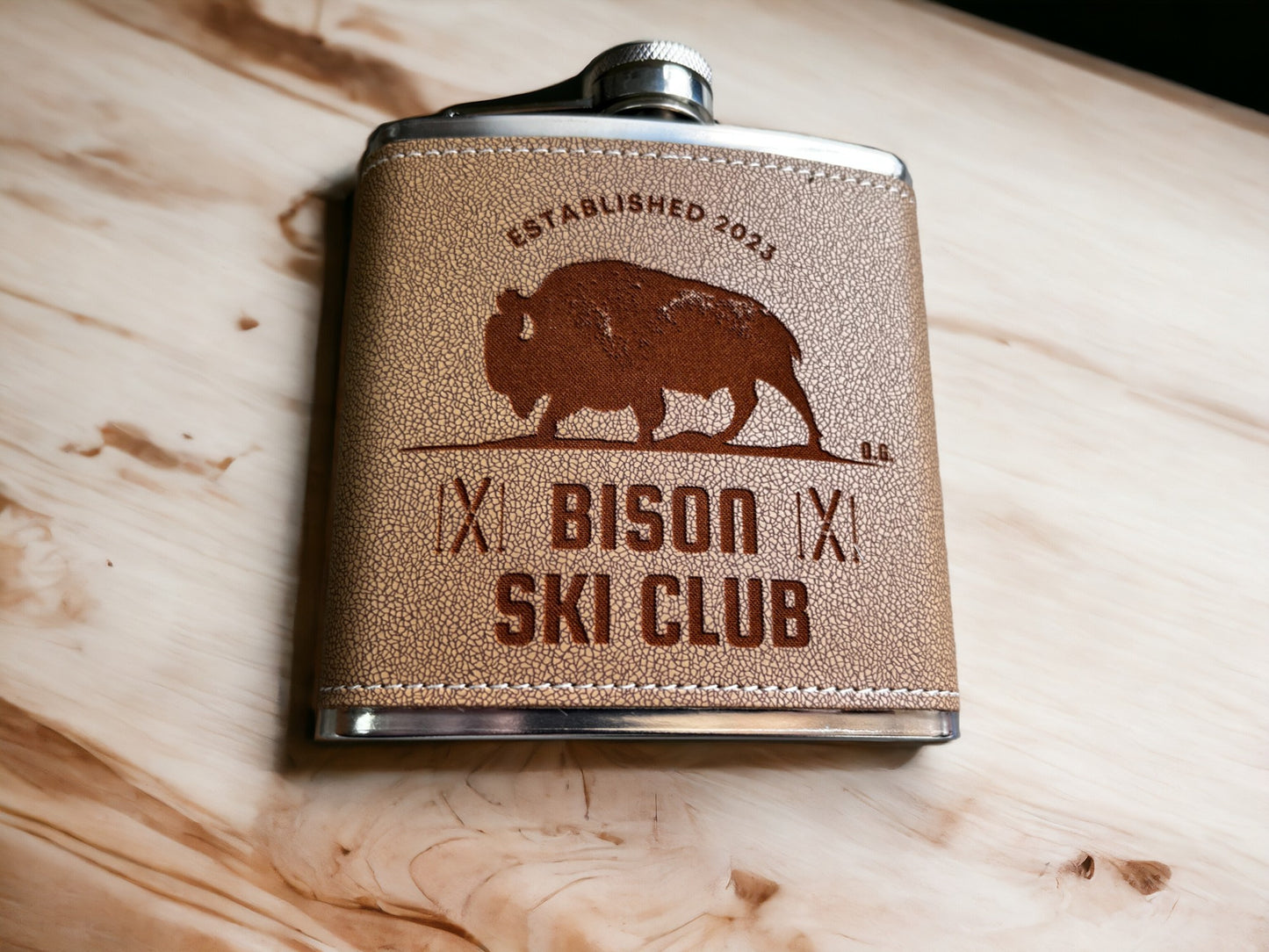 Vegan Leather Flasks Custom Design