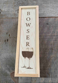 Custom Engraved Pine Wine Boxes - Design 37 Memories Made Custom