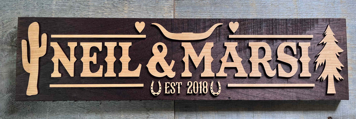 Peruvian Walnut and Canadian Maple Custom Design Memories Made Custom