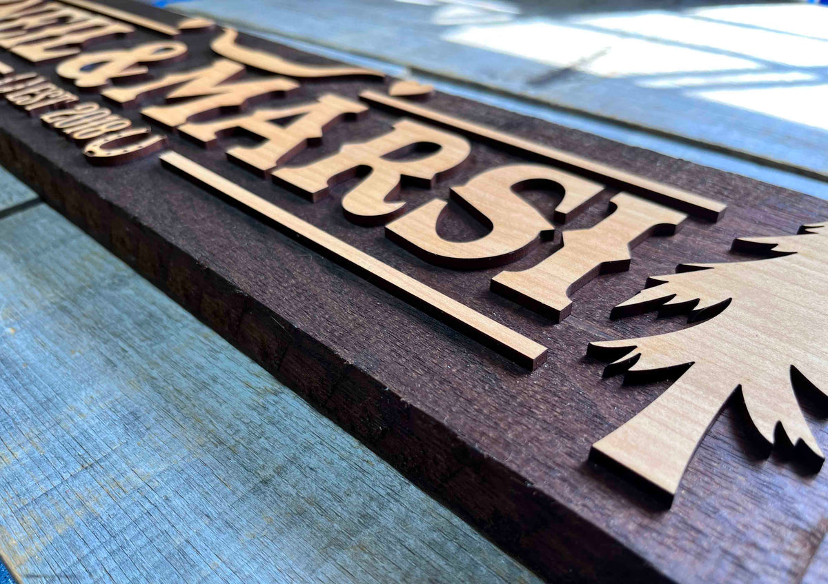 Peruvian Walnut and Canadian Maple Custom Design Memories Made Custom