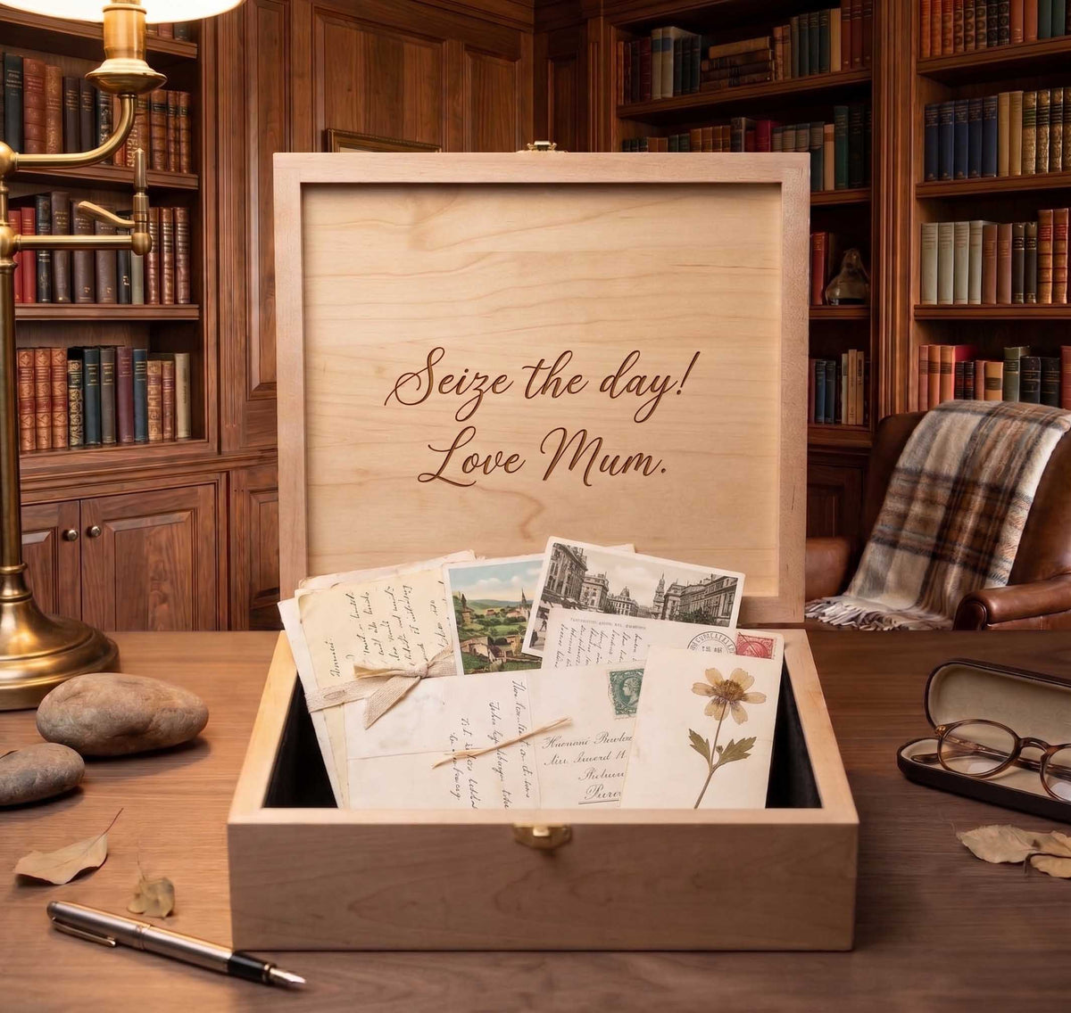The Premium Heirloom Box: Personalized Handwriting Engraved