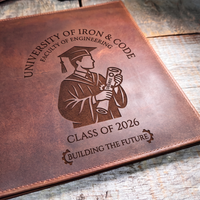 Custom Laser Engraved Premium Leather Diploma & Certificate Holders
