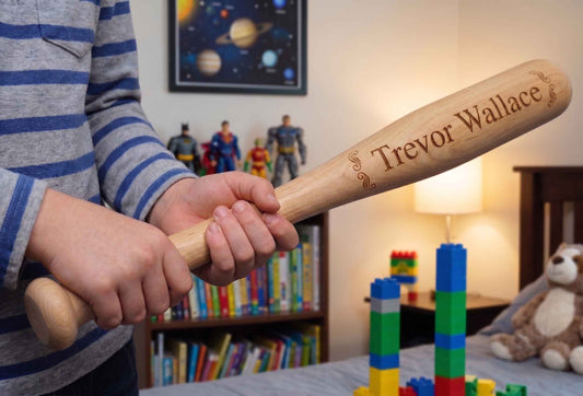 Custom Engraved Mini Baseball Bat | Personalized Wood Keepsake