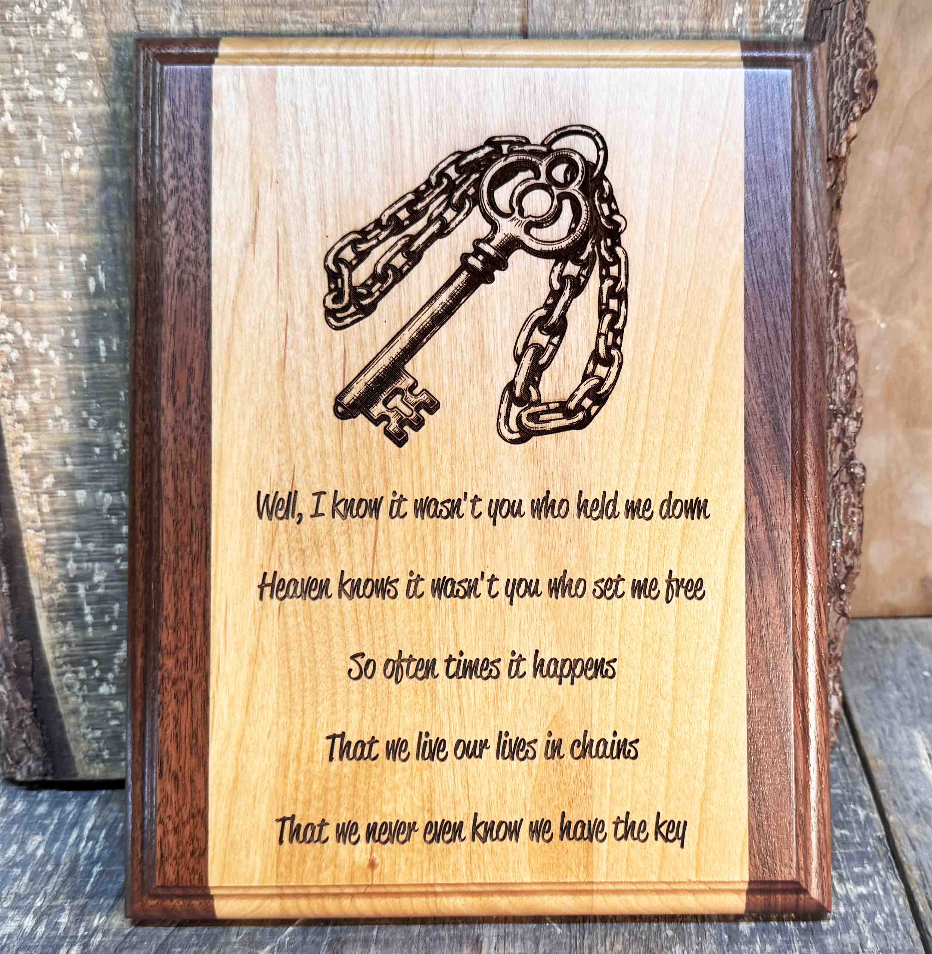 Wooden Plaque - Custom Engraved Memories Made Custom