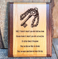 Wooden Plaque - Custom Engraved Memories Made Custom