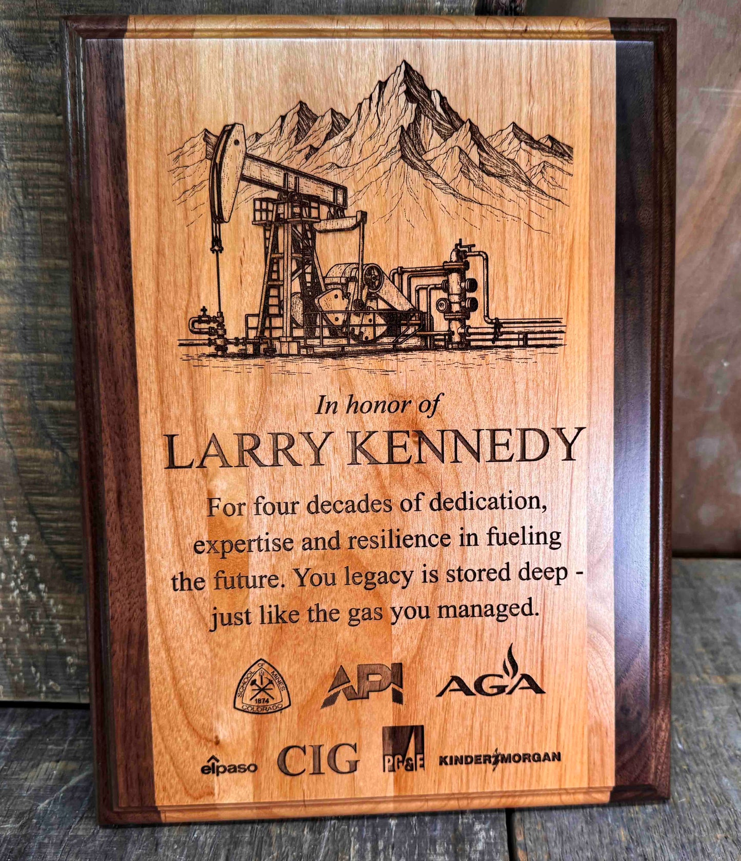 Wooden Plaque - Custom Engraved Memories Made Custom