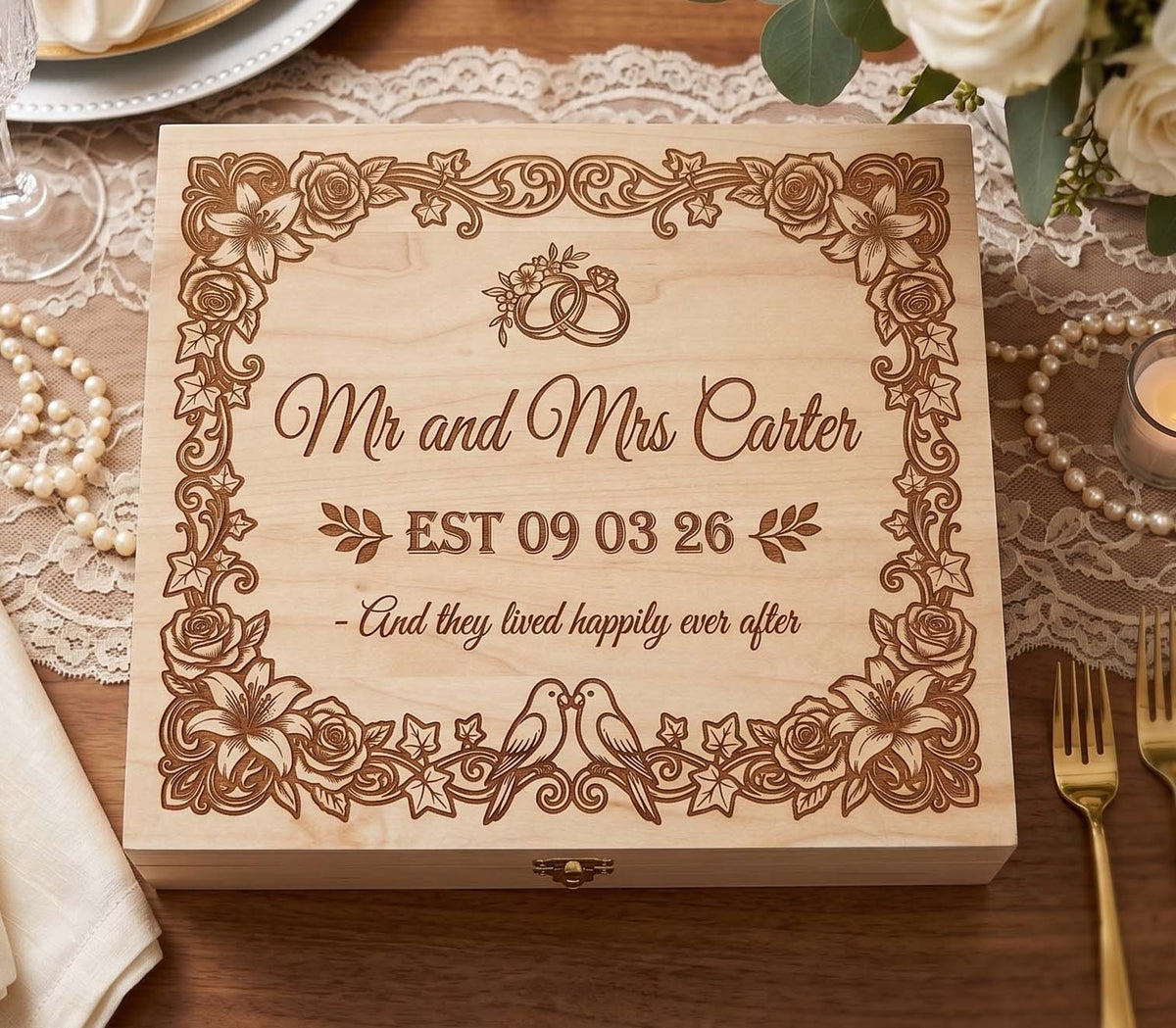 Personalized Premium Canadian Hardwood Box | Maple or White Oak