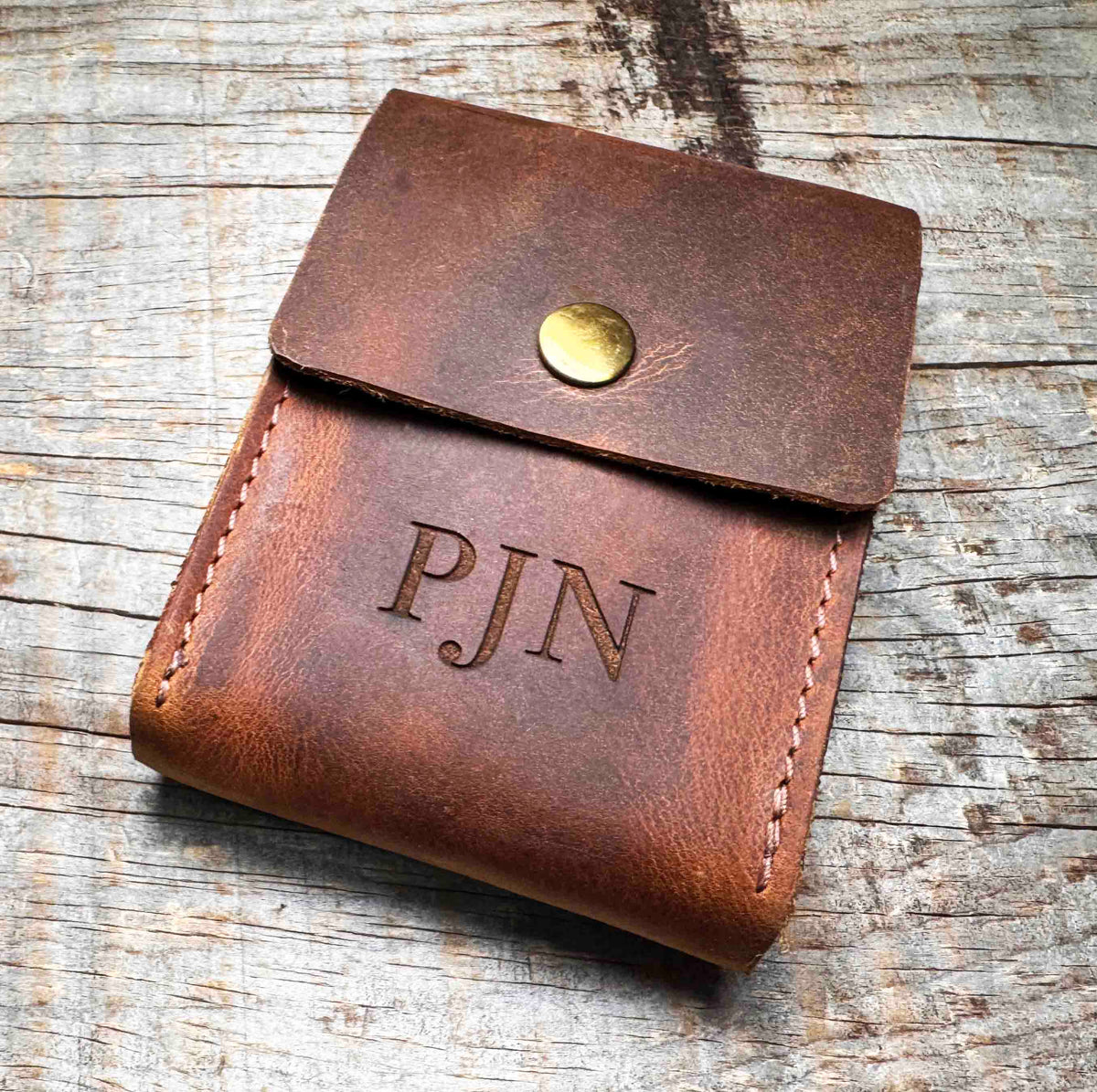 Custom Engraved Leather Playing Card Case - Memories Made Custom