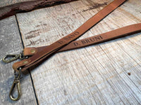 Leather Lanyard Custom Engraved Memories Made Custom