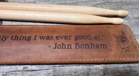 Custom Engraved Leather Drumstick Case Memories Made Custom