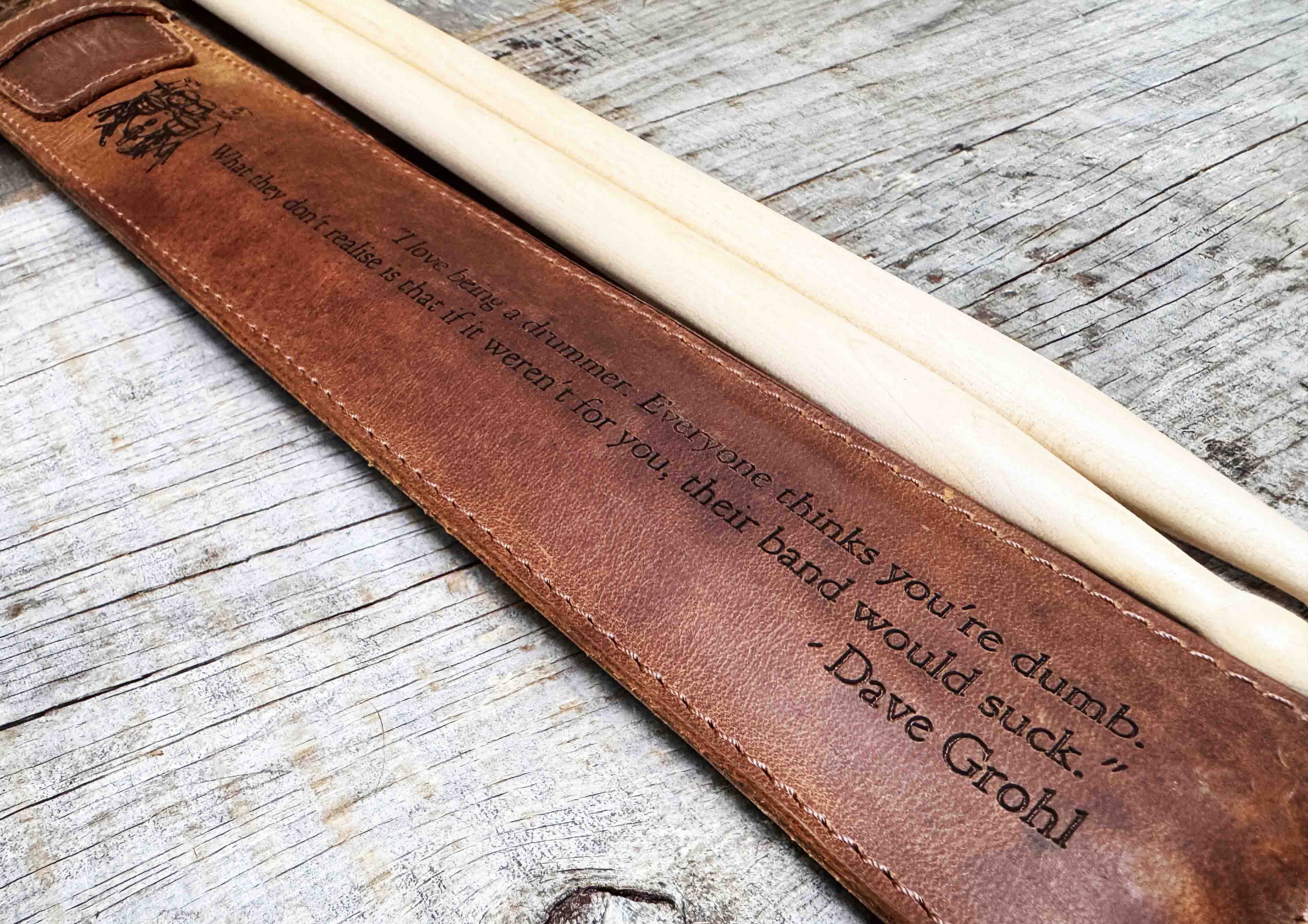 Custom Engraved Leather Drumstick Case Memories Made Custom
