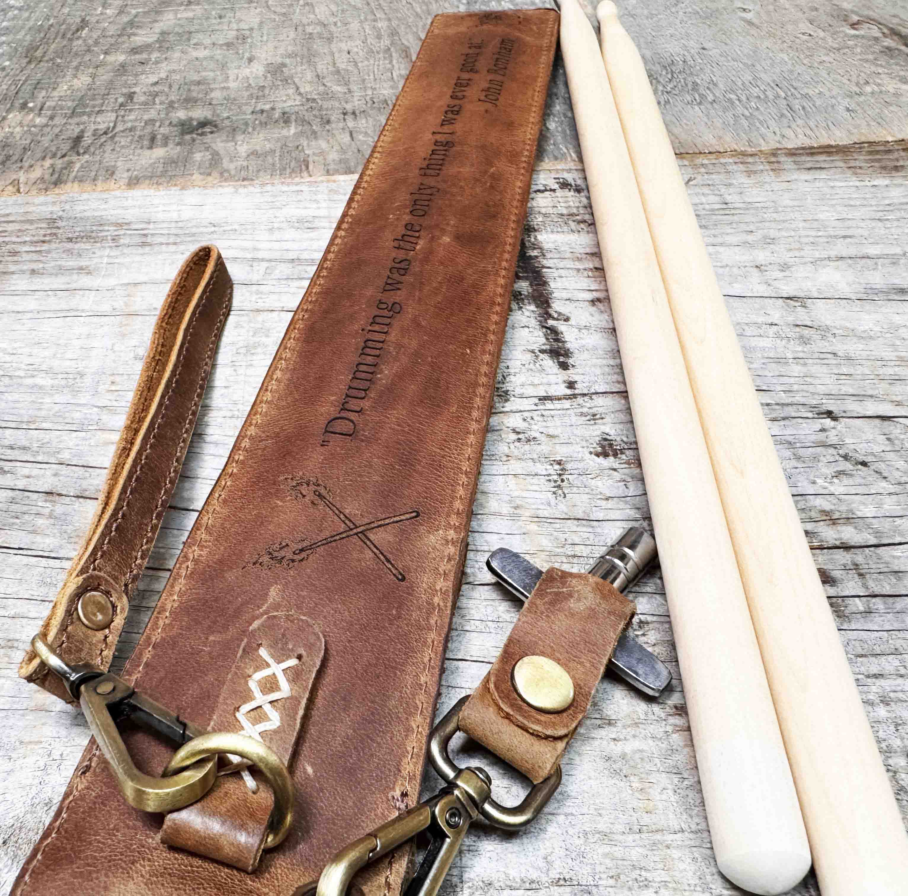 Custom Engraved Leather Drumstick Case Memories Made Custom