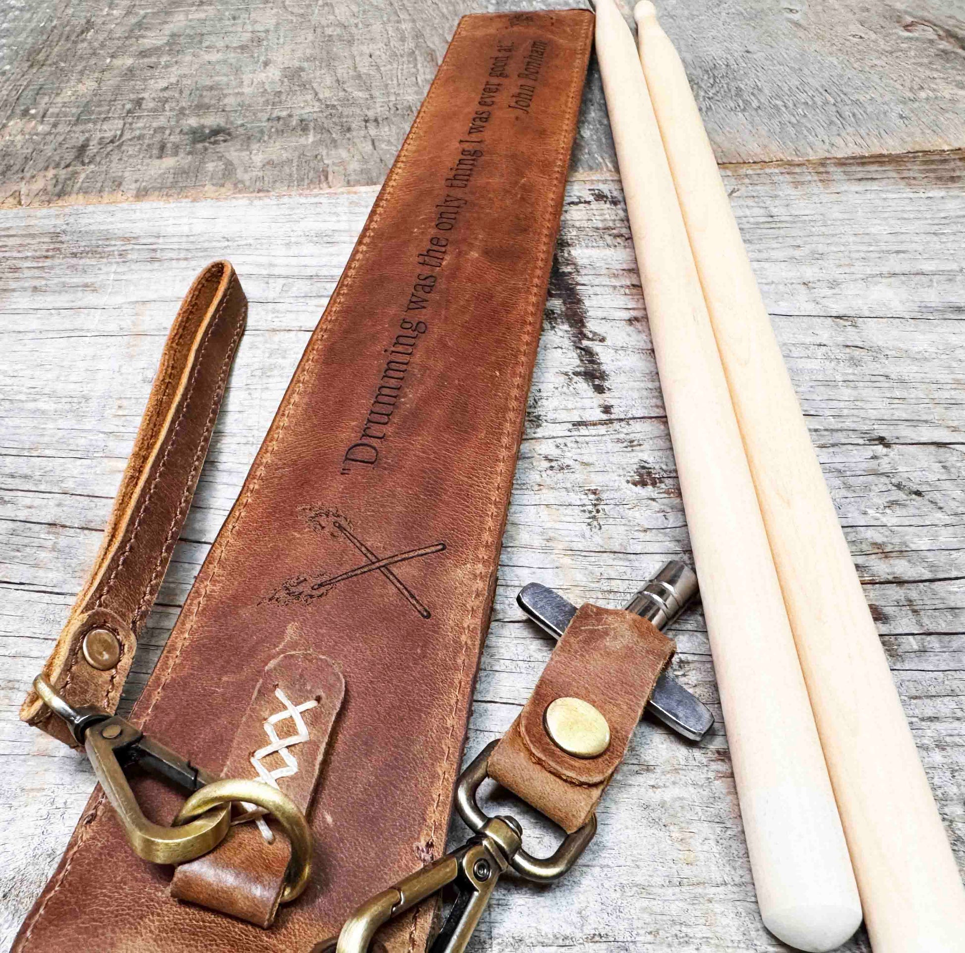 Custom Engraved Leather Drumstick Case Memories Made Custom