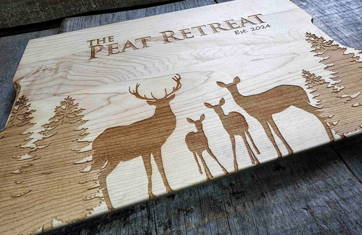 Custom Solid Maple Cutting Board Design 62 Memories Made Custom