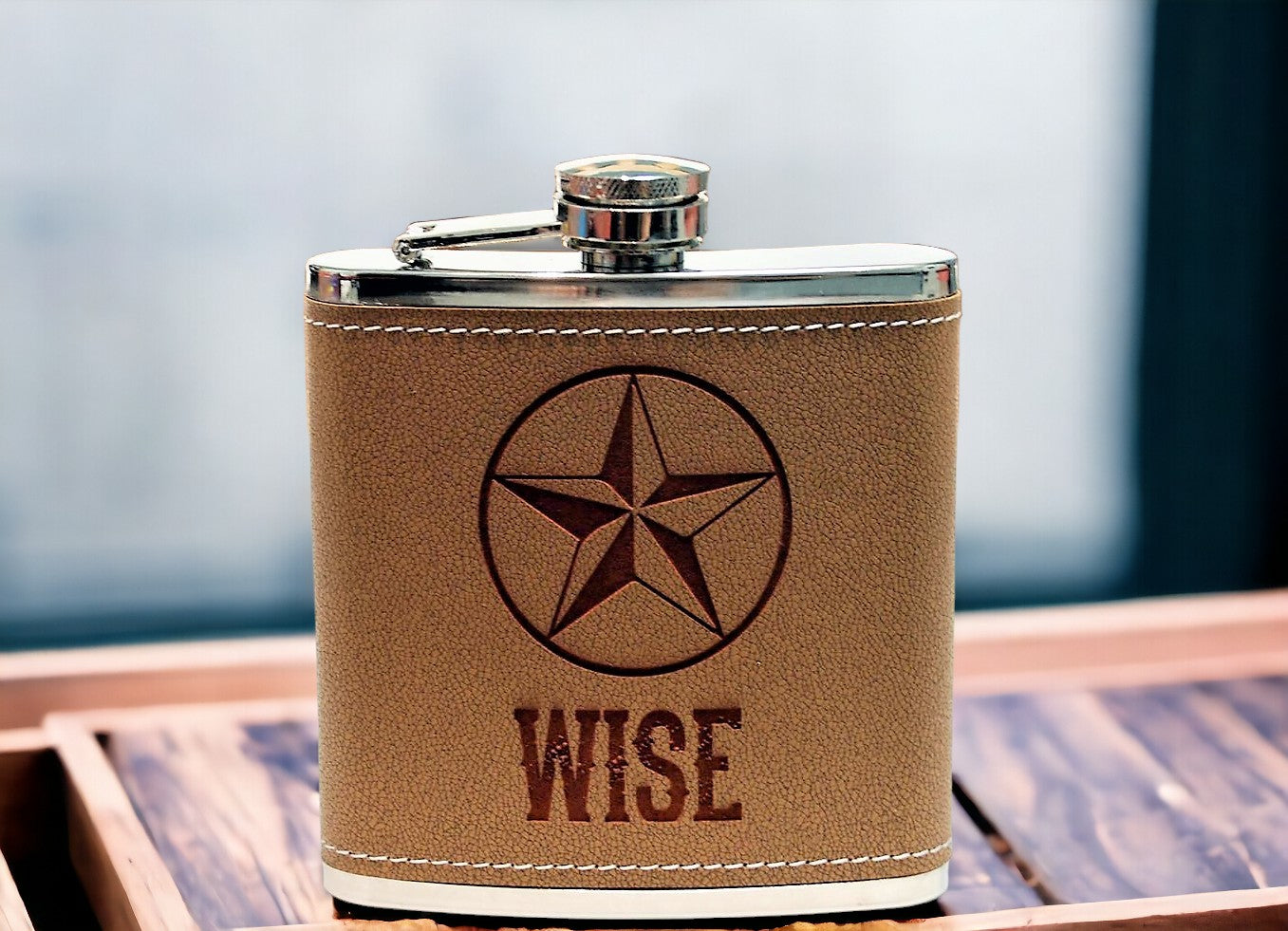 Vegan Leather Flasks Custom Design