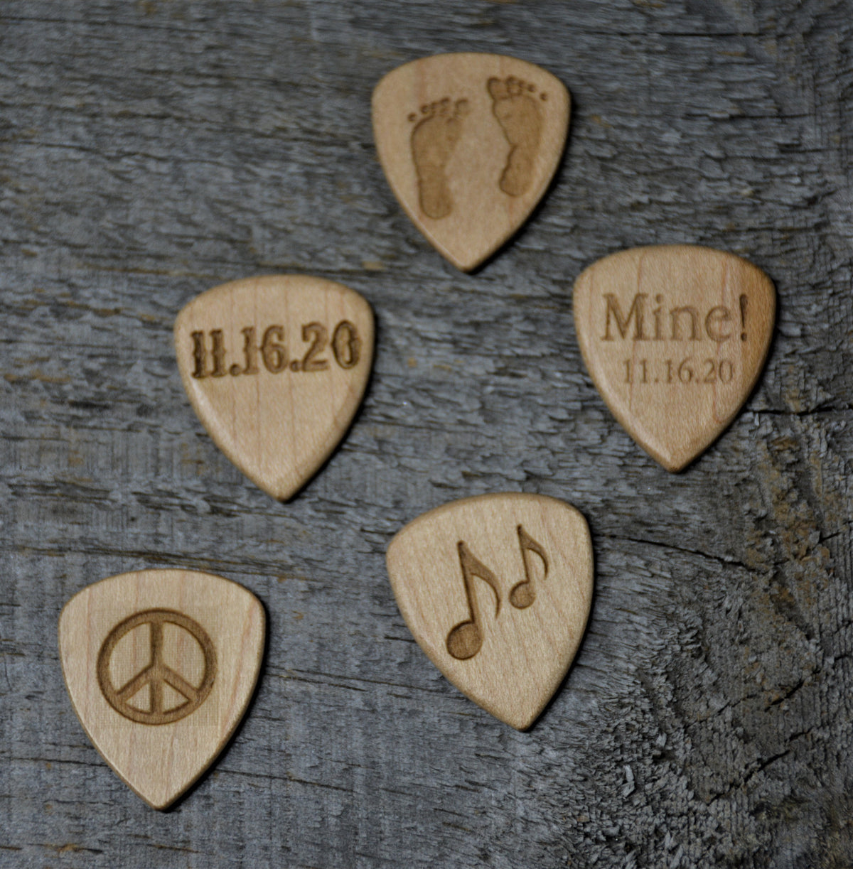 Wooden Guitar Pick