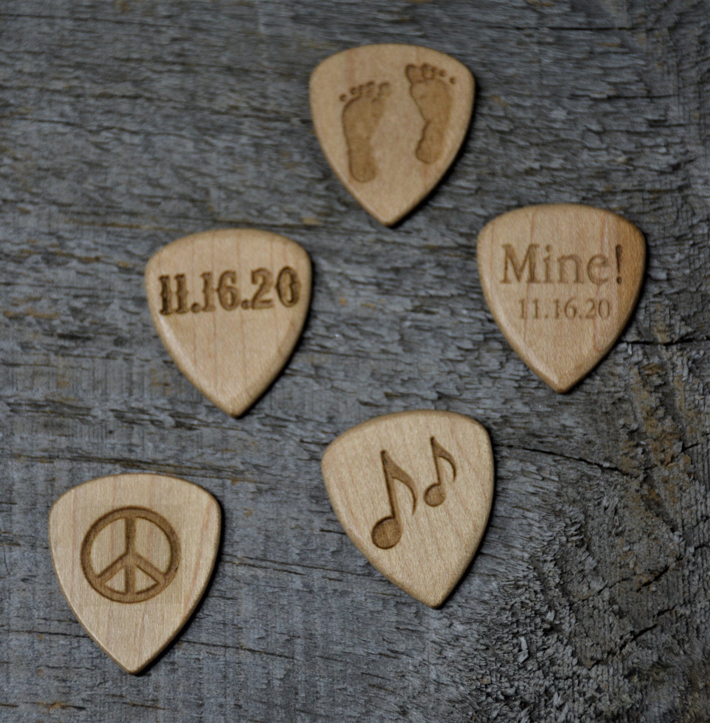 Wooden Guitar Pick