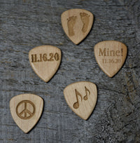 Wooden Guitar Pick