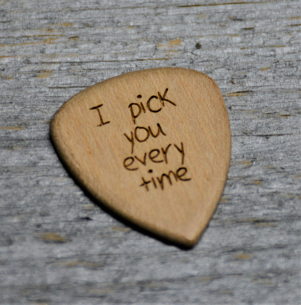 Wooden Guitar Pick