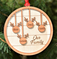 Our Family Christmas Ornament Memories Made Custom