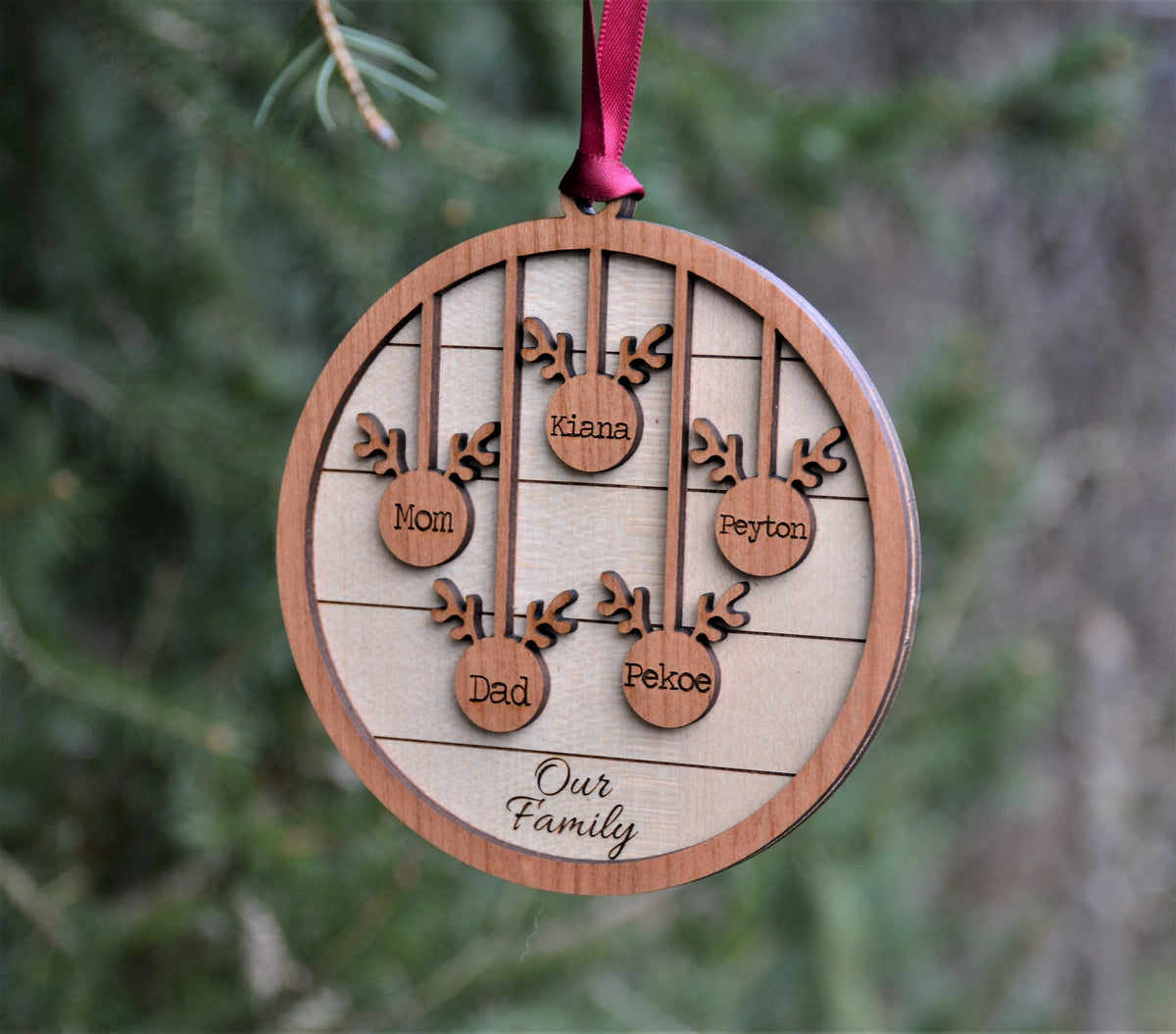 Our Family Christmas Ornament Memories Made Custom