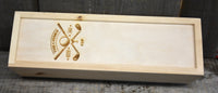 Custom Design Engraved Pine Wine Boxes Memories Made Custom