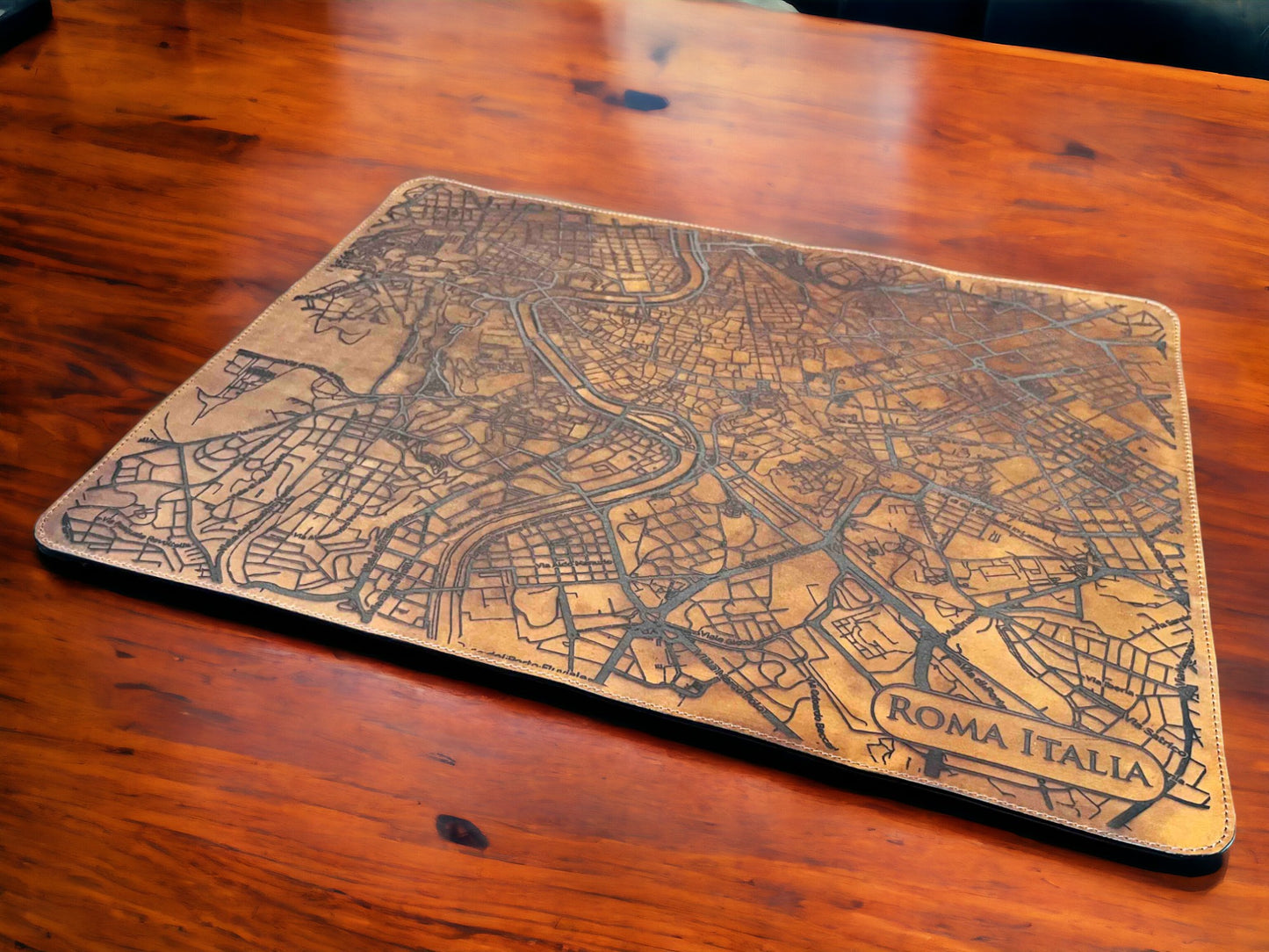 Premium Leather Engraved Desk Mat