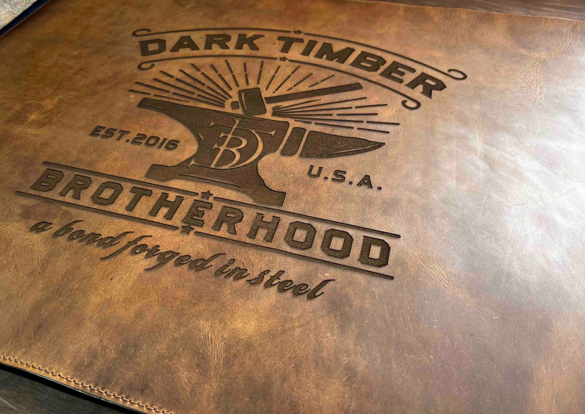 Premium Leather Engraved Desk Mat Memories Made Custom