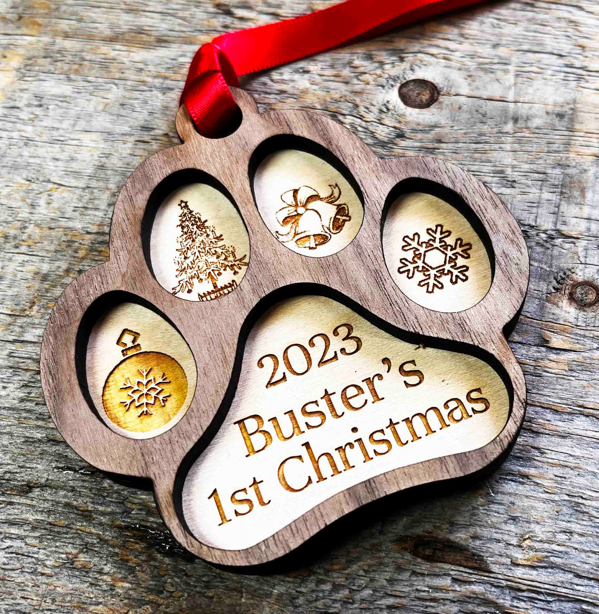 Pets First Christmas Paw Memories Made Custom