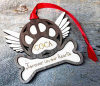 Dog Gets His Wings Ornament Memories Made Custom