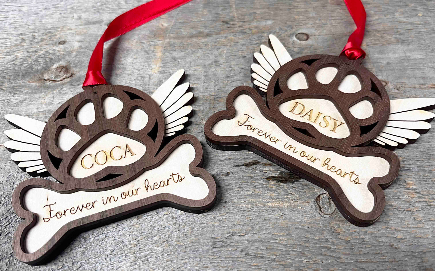 Dog Gets His Wings Ornament Memories Made Custom