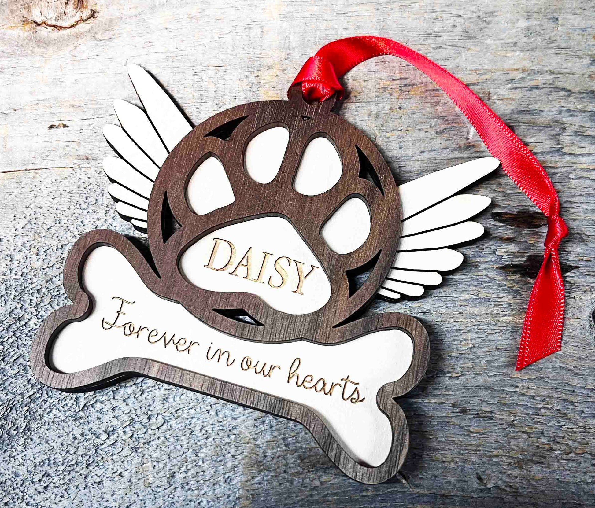 Dog Gets His Wings Ornament Memories Made Custom