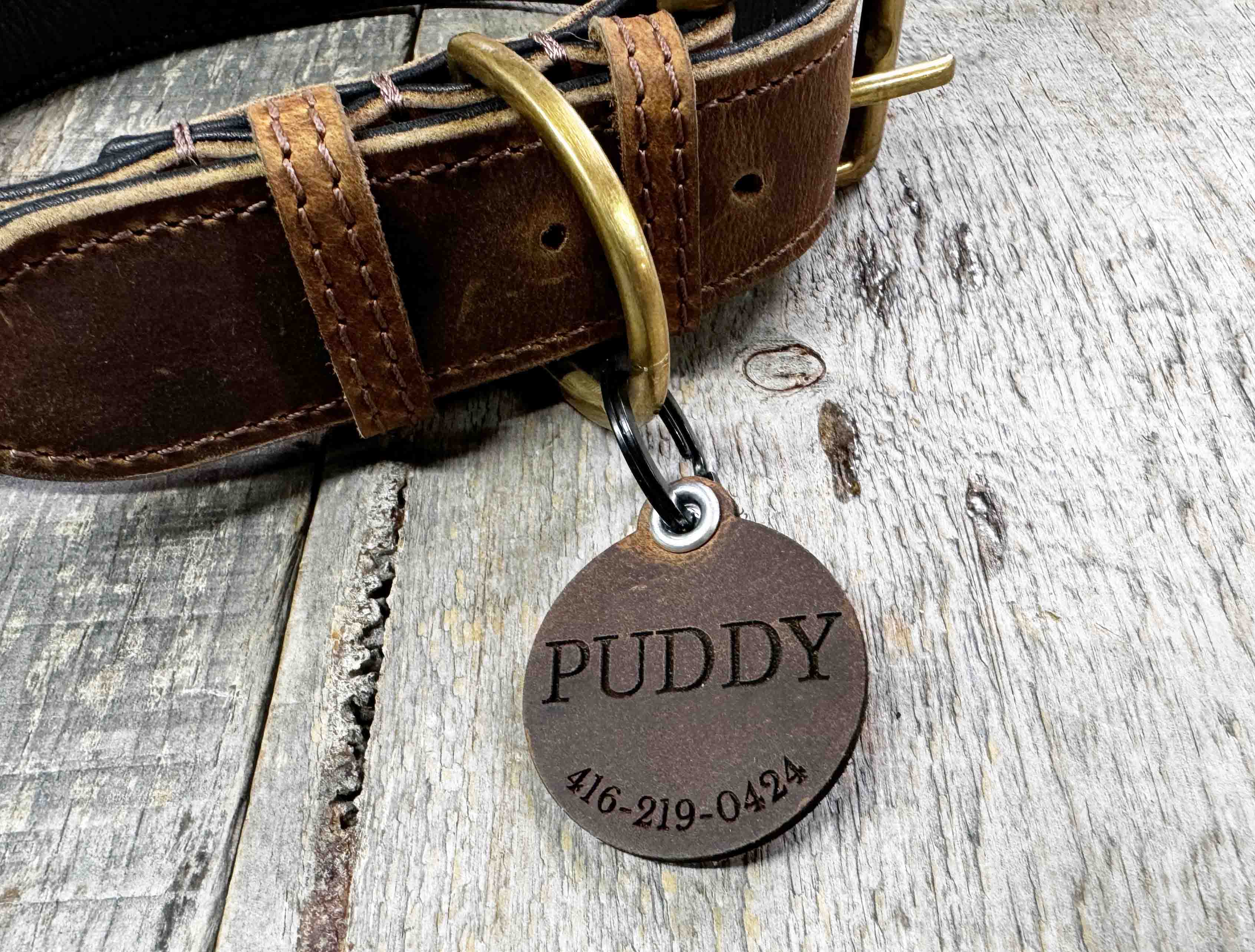 Quiet Dog Tags Premium Leather