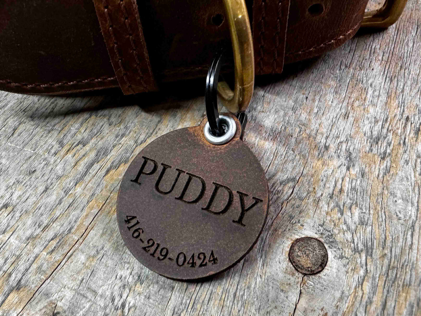 Quiet Dog Tags Premium Leather