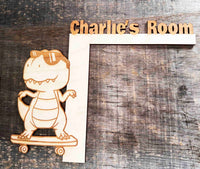Door Frame Topper Signs - Dinosaur Memories Made Custom