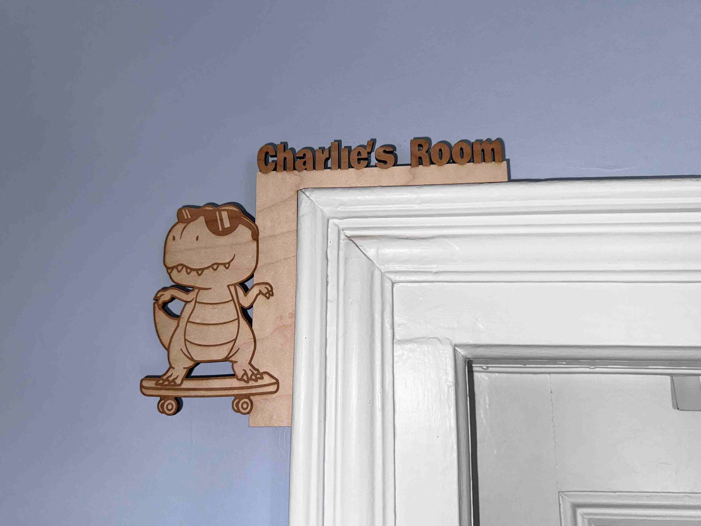 Door Frame Topper Signs - Dinosaur