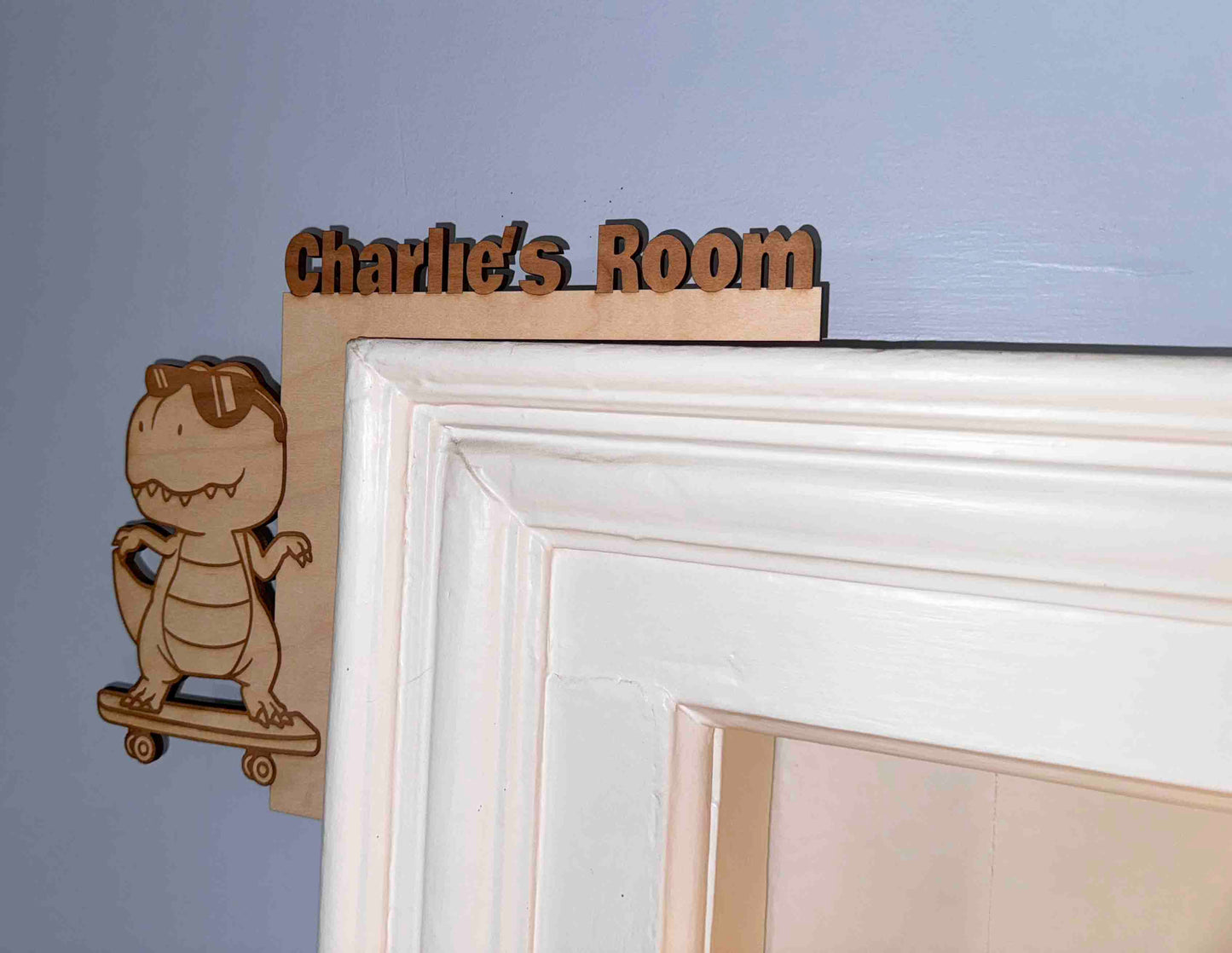 Door Frame Topper Signs - Dinosaur