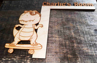 Door Frame Topper Signs - Dinosaur Memories Made Custom