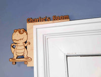 Door Frame Topper Signs - Dinosaur Memories Made Custom