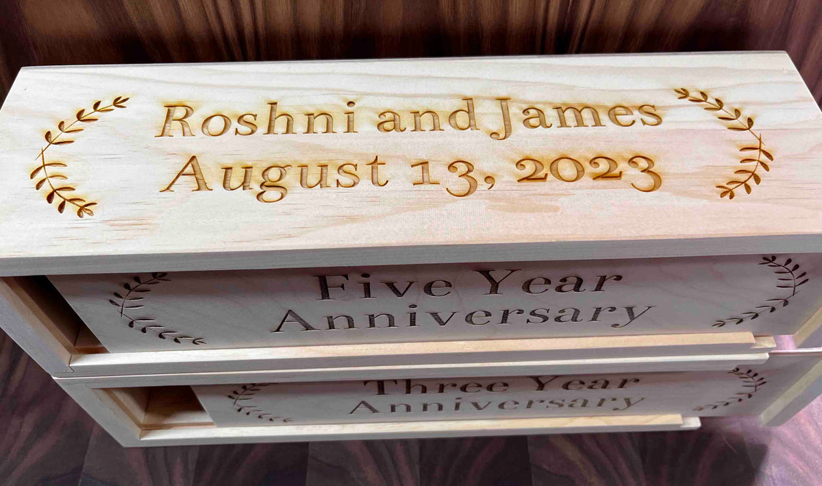 Double Wine Boxes Memories Made Custom