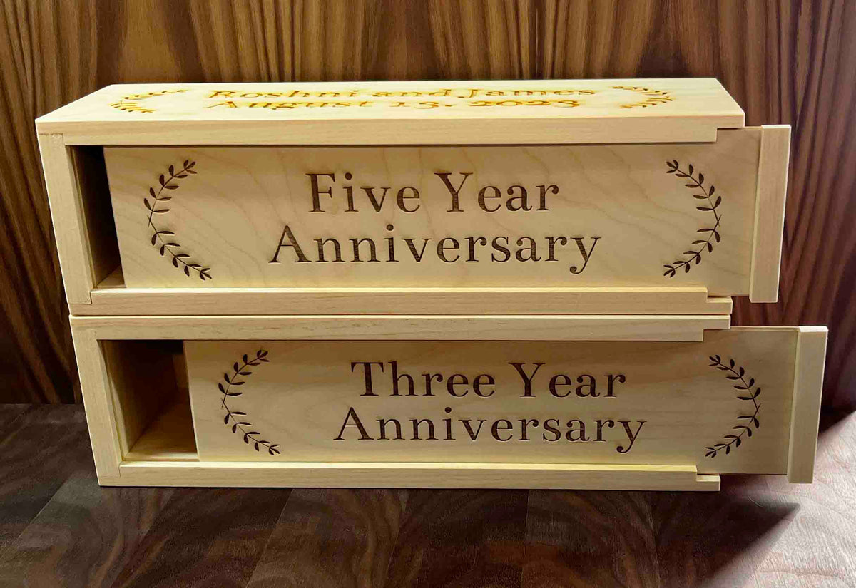 Double Wine Boxes Memories Made Custom