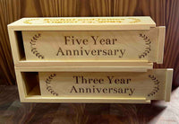 Double Wine Boxes Memories Made Custom