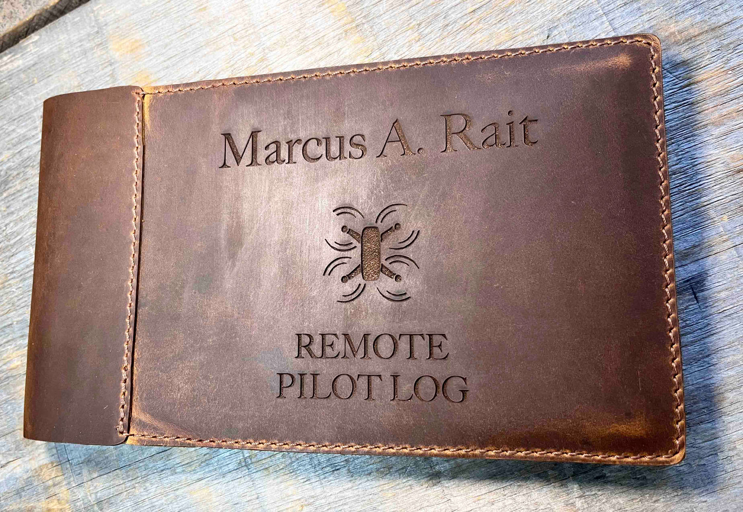Master Pilots Log Premium Leather Engraved Memories Made Custom