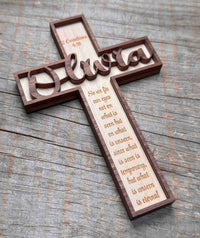 Wooden Crosses Dual Layer - Memories Made Custom