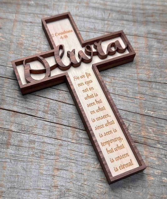 Wooden Crosses Dual Layer