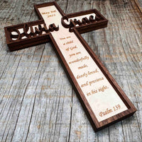 Wooden Crosses Dual Layer Memories Made Custom